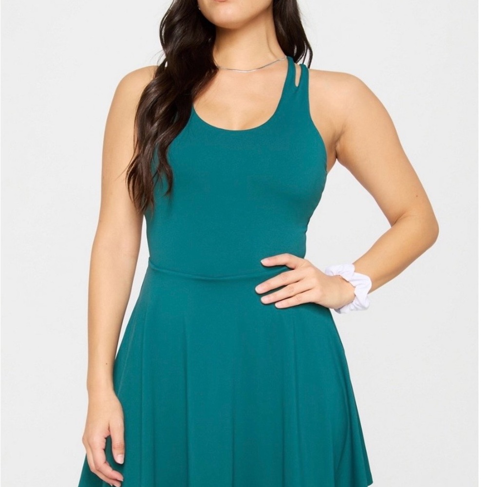 NWT Fabletics Teal Boost Performance Dress Size M